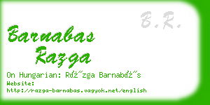 barnabas razga business card